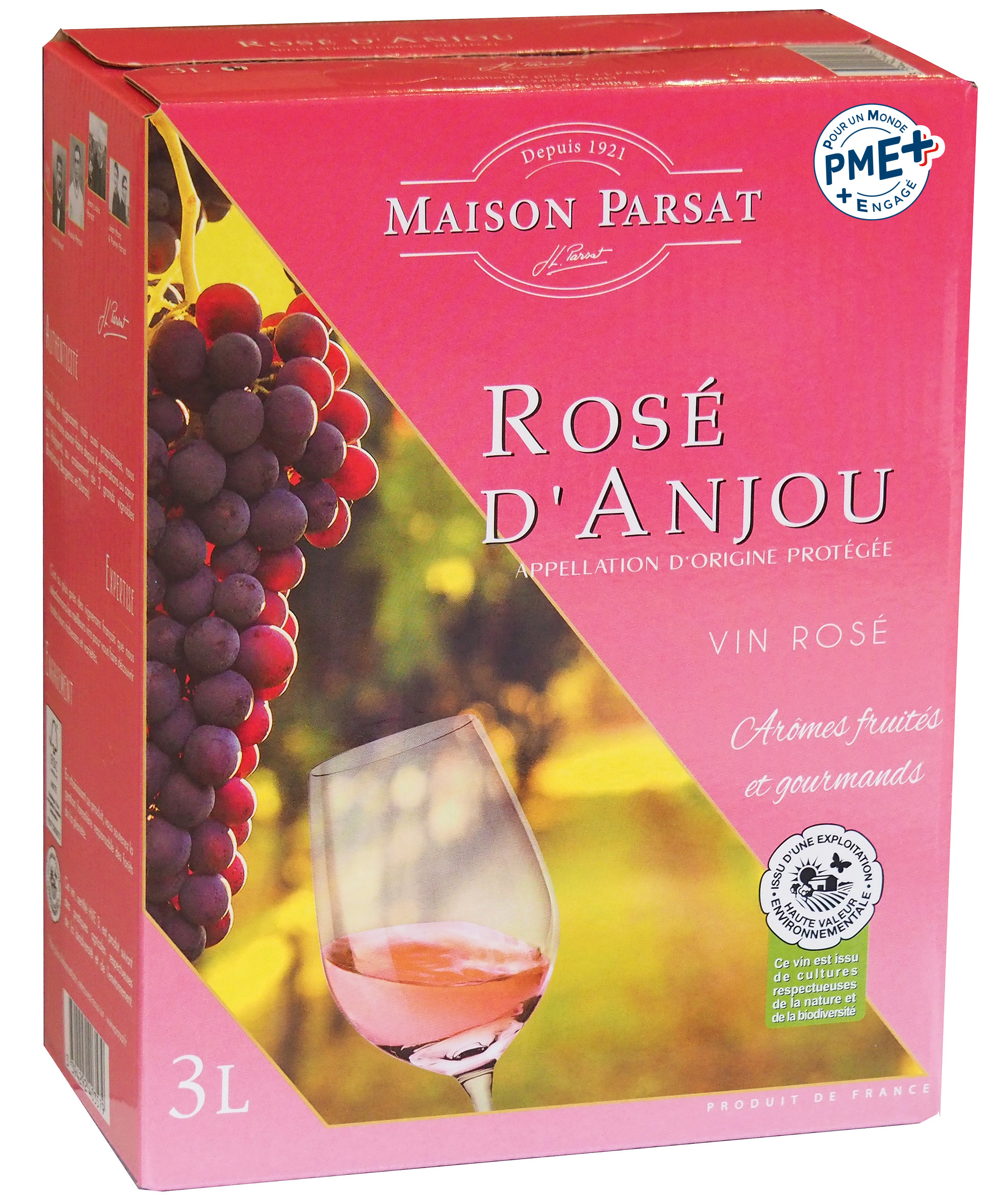 Miniature JL Parsat  - AOP Anjou Rose HVE 3